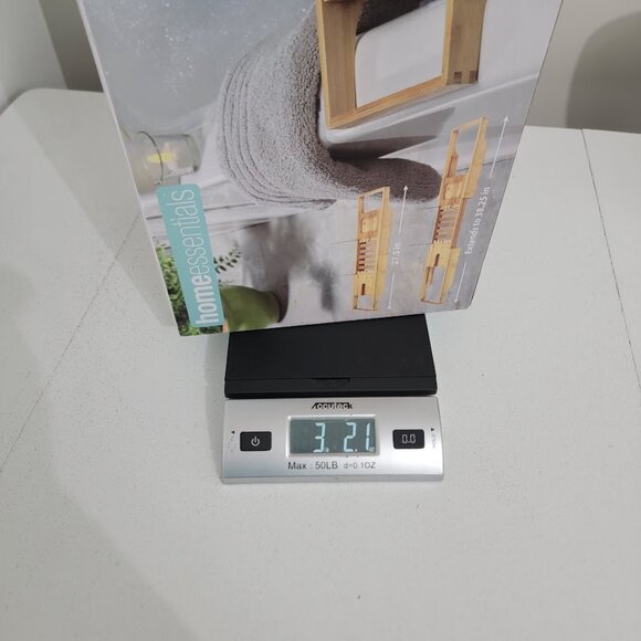 New Home Essentials Extendable Bamboo Bath Bathtub Tray Table Book Tablet Stand - Picture 8 of 8